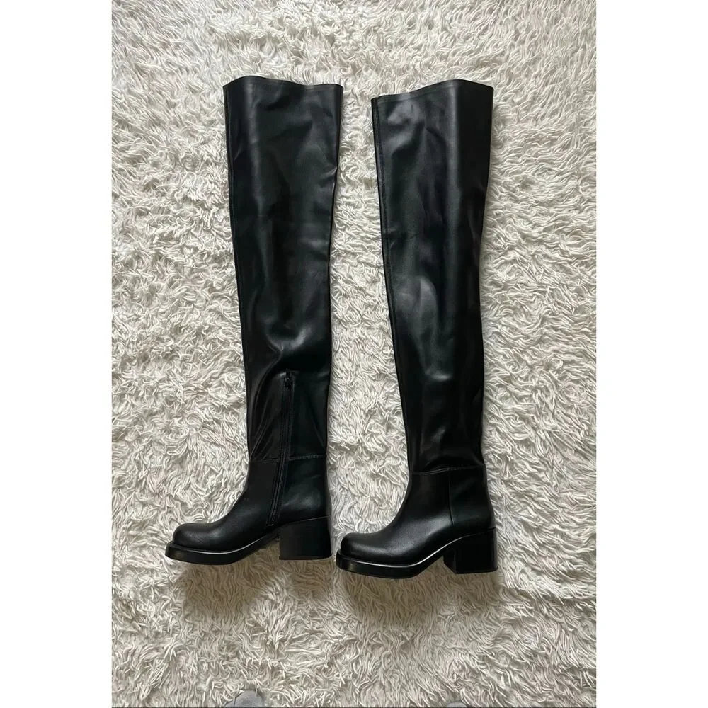 Jeffery Campbell Reflect OK Thigh High Boots 6.5